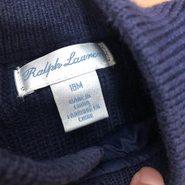 Ralph Lauren(ラルフローレン)の美品　ダウンニット キッズ/ベビー/マタニティのベビー服(~85cm)(ジャケット/コート)の商品写真
