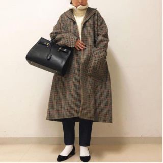 Shinzone - THE SHINZONE TENT LINE COAT 34 ♡チェックコートの通販