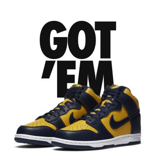 ナイキ(NIKE)のNike dunk high maize and blue  ナイキダンク(スニーカー)