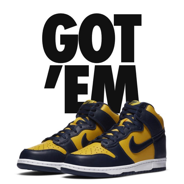 NIKE(ナイキ)のサイ様専用　NIKE Dunk High SP “Michigan”   メンズの靴/シューズ(スニーカー)の商品写真