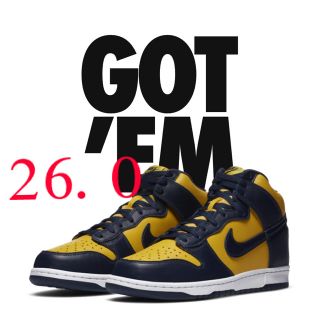 ナイキ(NIKE)のNIKE DUNK HI SP “MICHIGAN”(スニーカー)