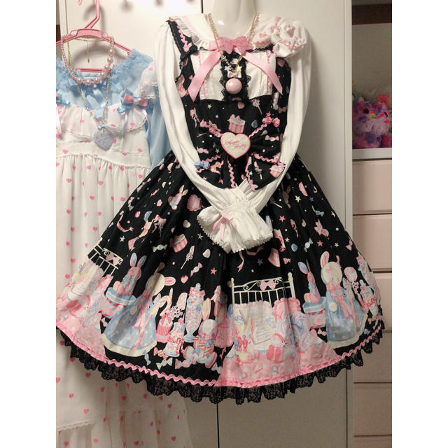 Angelic Pretty ドリィーミィドールハウス切替JSK 黒 Angelic Pretty ドリィーミィドールハウス切替JSK 黒