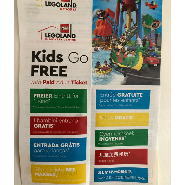 Lego - ♡レゴランド♡大人1名分チケットで、大人1名と子供が入場可能！の通販 by momo｜レゴならラクマ