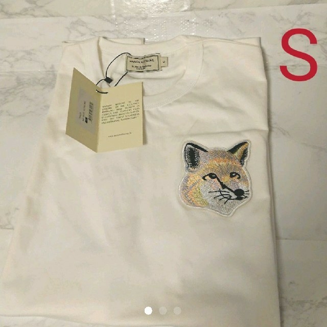 MAISON KITSUNE'(メゾンキツネ)のメゾンキツネパステルフォックスヘッドTシャツSホワイト メンズのトップス(Tシャツ/カットソー(半袖/袖なし))の商品写真