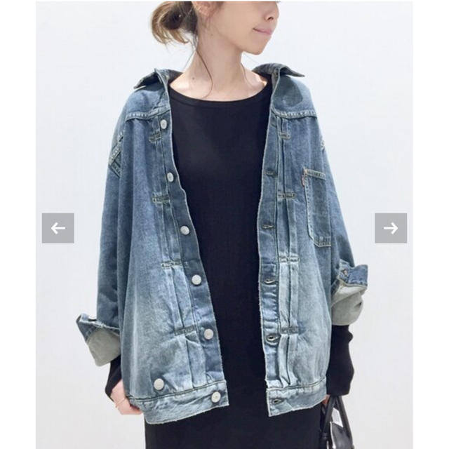 L'Appartement DEUXIEME CLASSE(アパルトモンドゥーズィエムクラス)の【STAMMBAUM】OVERSIZE DENIM JACKET 36 レディースのジャケット/アウター(Gジャン/デニムジャケット)の商品写真