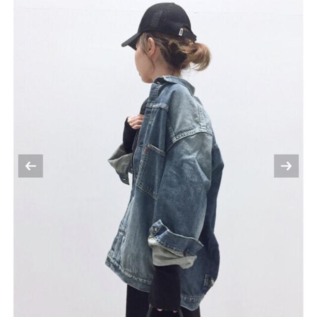 L'Appartement DEUXIEME CLASSE(アパルトモンドゥーズィエムクラス)の【STAMMBAUM】OVERSIZE DENIM JACKET 36 レディースのジャケット/アウター(Gジャン/デニムジャケット)の商品写真