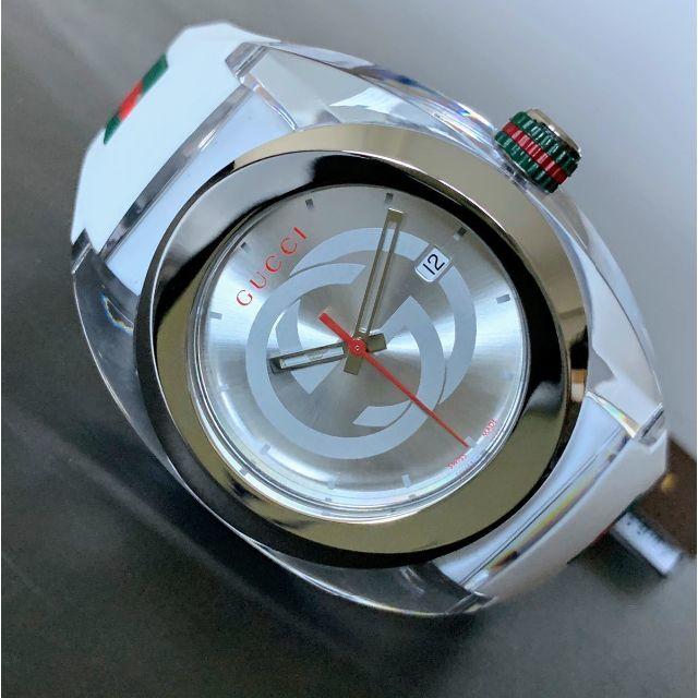 Gucci 新品 人気 グッチ Gucci クオーツ 白 メンズ腕時計 シェリーラインの通販 By 時計屋 厚切りミッキー グッチならラクマ Gucci 新品 人気 グッチ Gucci クオーツ 白 メンズ腕時計 シェリーラインの通販 By 時計屋 厚切りミッキー グッチならラクマ