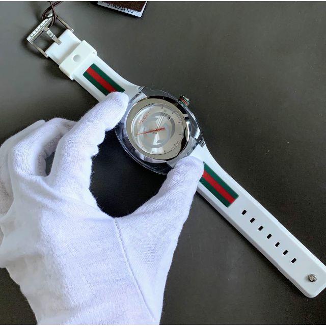 Gucci 新品 人気 グッチ Gucci クオーツ 白 メンズ腕時計 シェリーラインの通販 By 時計屋 厚切りミッキー グッチならラクマ Gucci 新品 人気 グッチ Gucci クオーツ 白 メンズ腕時計 シェリーラインの通販 By 時計屋 厚切りミッキー グッチならラクマ
