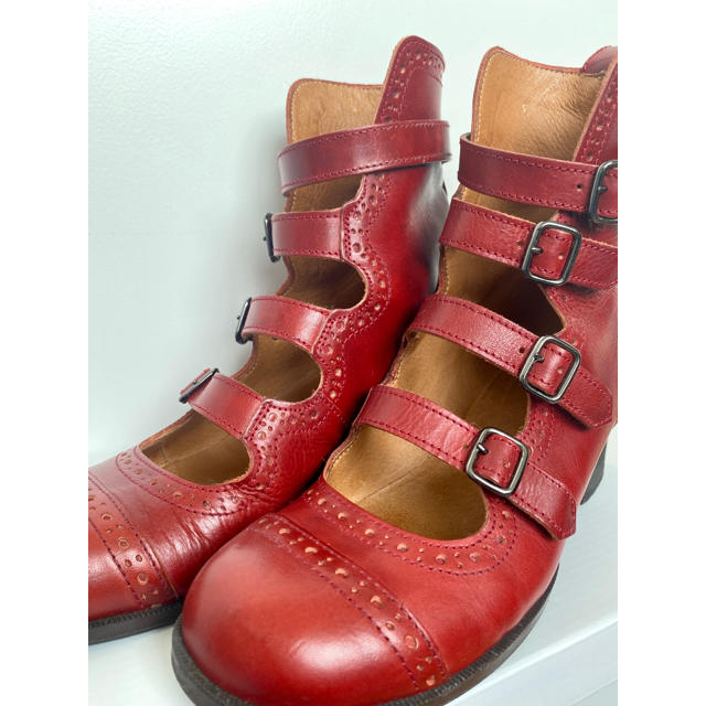 JaneMarple(ジェーンマープル)のジェーンマープル　本革4連ストラップシューズ　Jane marple レディースの靴/シューズ(ローファー/革靴)の商品写真