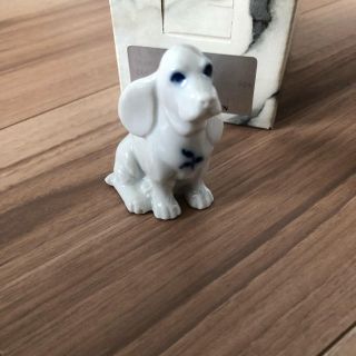 ロイヤルコペンハーゲン(ROYAL COPENHAGEN)の希少　ロイヤルコペンハーゲン　犬　フィギュリン(置物)