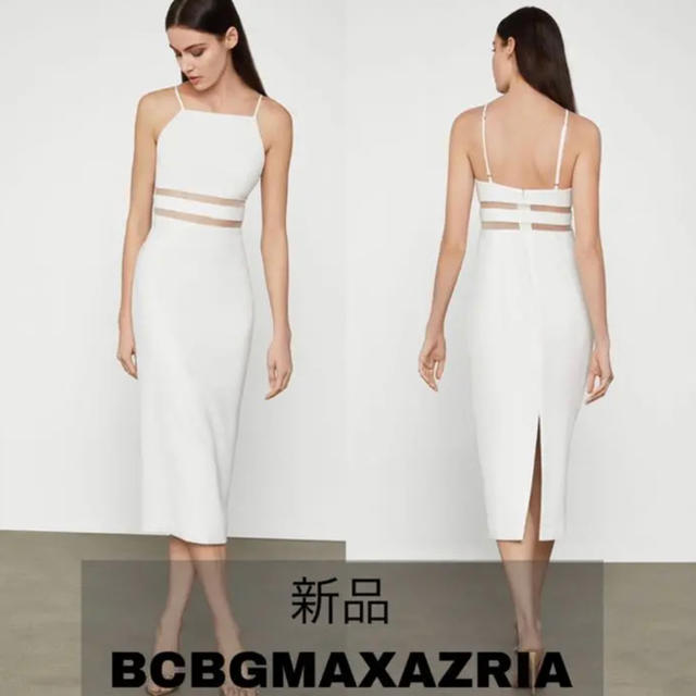 BCBGMAXAZRIA - 【新作】BCBGMAXAZRIA ロングドレス 白の通販 by REI's 