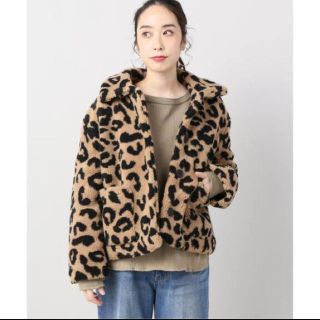 ジャーナルスタンダード(JOURNAL STANDARD)のrelume アパリス　レオパードファージャケットFaux Shearling (毛皮/ファーコート)