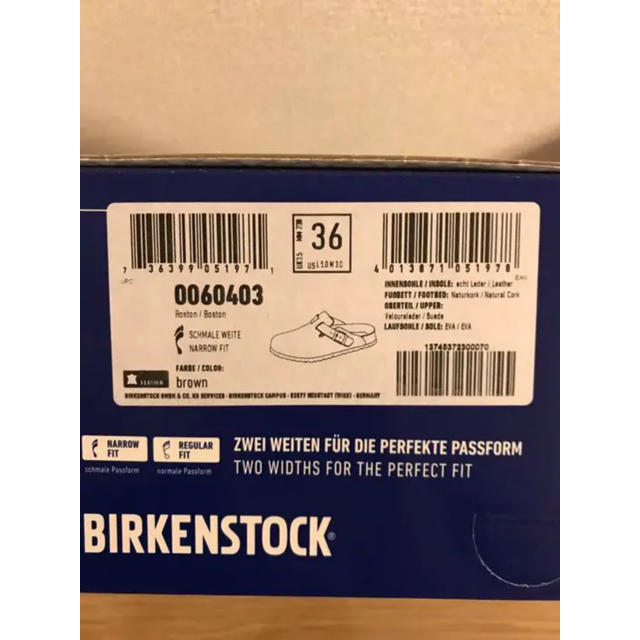 BIRKENSTOCK(ビルケンシュトック)の[新品] BIRKENSTOCK ビルケン ボストン 36 / 23cm レディースの靴/シューズ(サンダル)の商品写真