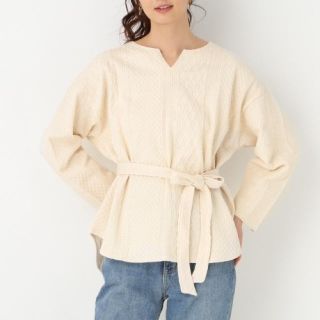 グローバルワーク(GLOBAL WORK)のglobal  work  カットジャカードスキッパ－プルオーバー(シャツ/ブラウス(長袖/七分))