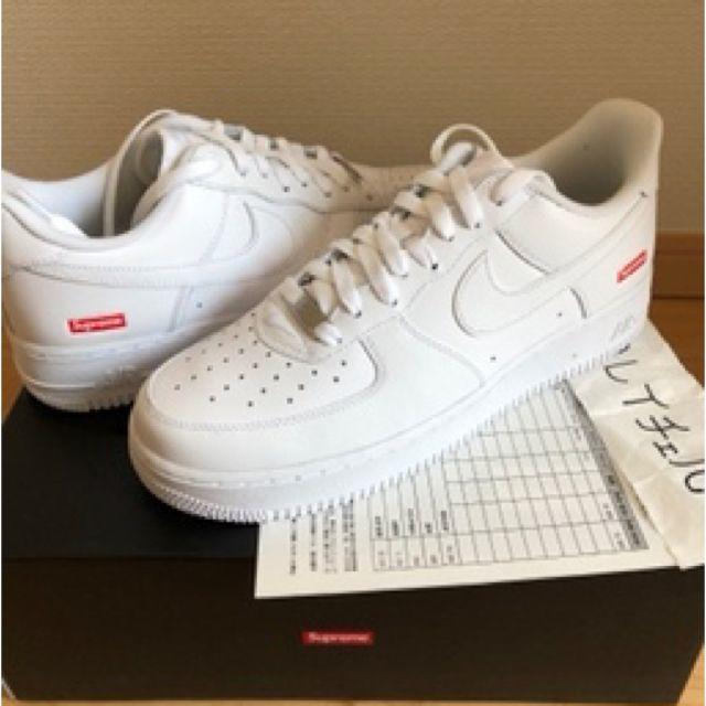 白27.5cm Supreme NIKE AIR FORCE 1 LOWsacai