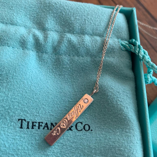 Tiffany & Co.(ティファニー)のティファニー  Tiffany バーワンポイントダイヤネックレス レディースのアクセサリー(ネックレス)の商品写真