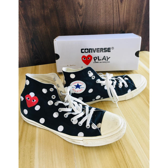 COMME des GARCONS(コムデギャルソン)の【激レア★30cm！】プレイコムデギャルソン コンバースドット ハイ スニーカー メンズの靴/シューズ(スニーカー)の商品写真