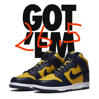 ナイキ(NIKE)のNike dunk high maize and blue(スニーカー)