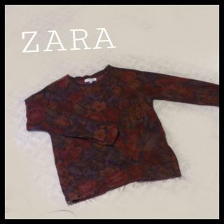 ザラ(ZARA)のZARA / 花柄トップス(トレーナー/スウェット)