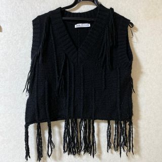 ザラ(ZARA)のgai様専用　zara フリンジベスト(ベスト/ジレ)