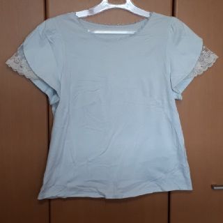 フランシュリッペ(franche lippee)のフランシュリッペ　チューリップ袖Tシャツ　シェリーラファム　レース　FL5(Tシャツ(半袖/袖なし))