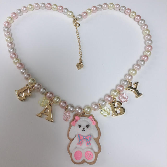 BABY,THE STARS SHINE BRIGHT(ベイビーザスターズシャインブライト)の【未使用】♡BABY♡くみゃちゃん シュガシュガアイシングクッキーネックレス レディースのアクセサリー(ネックレス)の商品写真