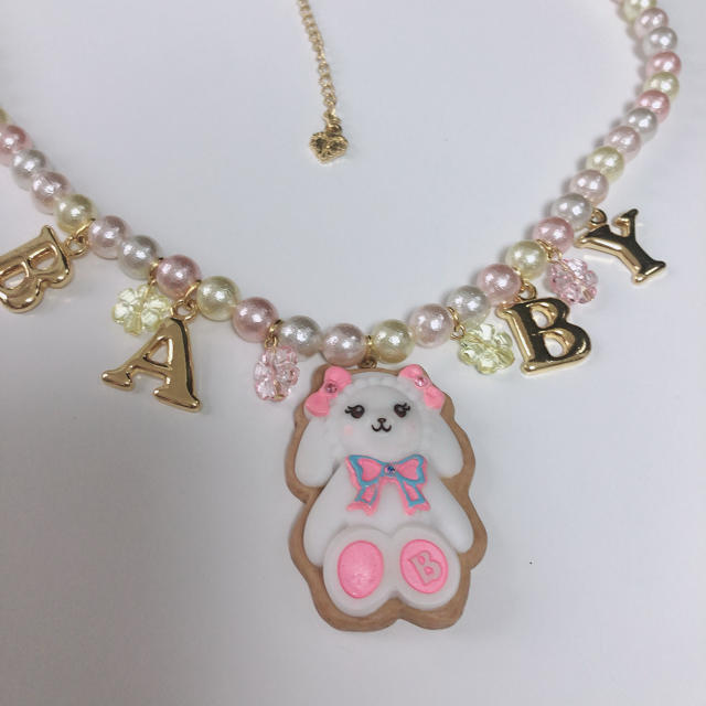 BABY,THE STARS SHINE BRIGHT(ベイビーザスターズシャインブライト)の【未使用】♡BABY♡くみゃちゃん シュガシュガアイシングクッキーネックレス レディースのアクセサリー(ネックレス)の商品写真