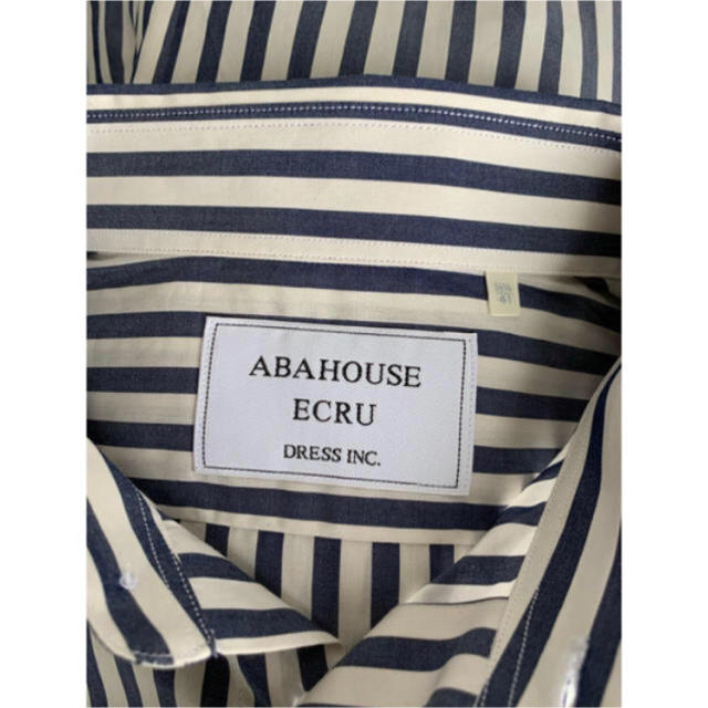 ABAHOUSE(アバハウス)のABAHOUSE ECRU dress inc.  ストライプシャツ　 メンズのトップス(シャツ)の商品写真