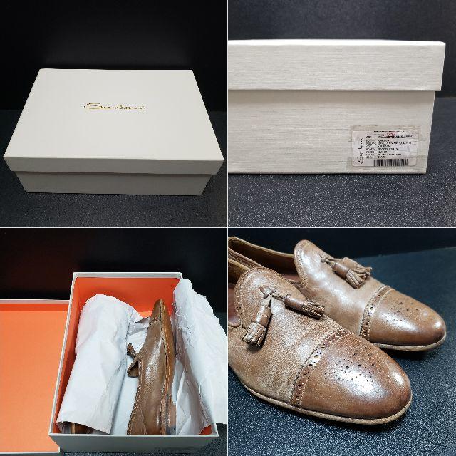 Santoni(サントーニ)のサントーニ（Santoni） Shabby Chic タッセルローファー 8.5 メンズの靴/シューズ(スリッポン/モカシン)の商品写真