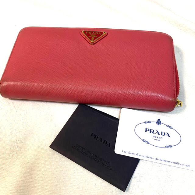 PRADA - PRADA 長財布 ピンクの通販 by Rino 全品SALE｜プラダならラクマ