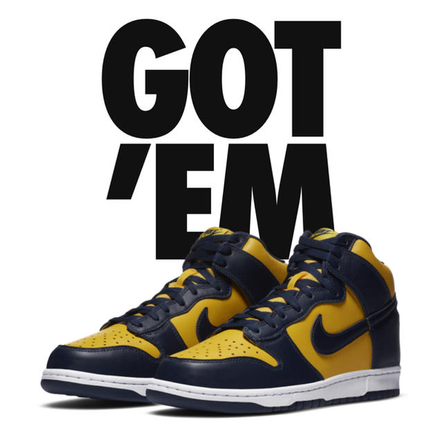 NIKE(ナイキ)のNIKE DUNK HIGH MICHIGAN 26.5cm メンズの靴/シューズ(スニーカー)の商品写真