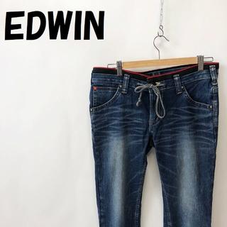 エドウィン(EDWIN)の【人気】EDWIN ジャージーズ デニムパンツ ウエストゴム L レディース(デニム/ジーンズ)