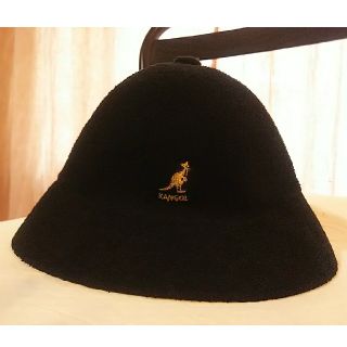 カンゴール(KANGOL)のKANGOL　バルミューダハット　ブラック×ゴールド(ハット)