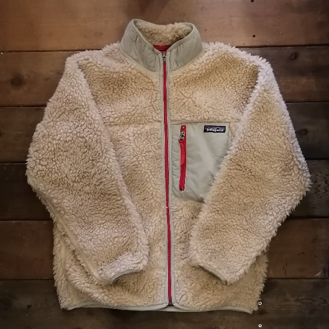 【USA製】極美品 patagonia レトロカーディガン キッズL レトロX