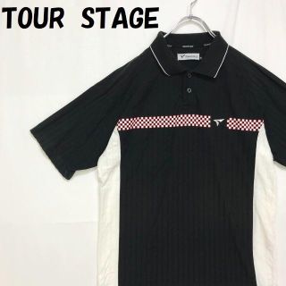 ツアーステージ(TOURSTAGE)の【人気】TOURSTAGE ゴルフウェア 半袖 襟付きシャツ ポロシャツ M(ポロシャツ)