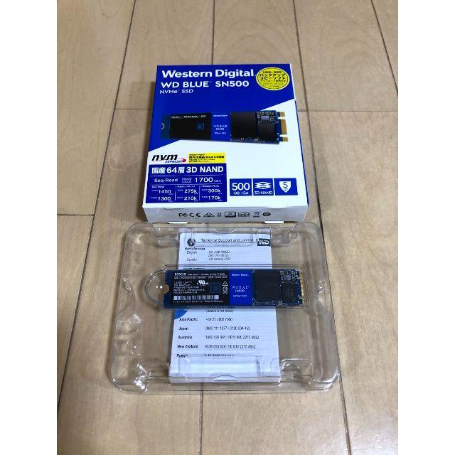 PC/タブレットWD BLUE SN500 NVMe SSD 500GB