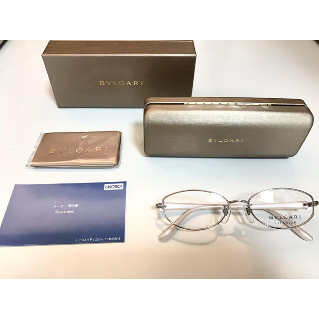 BVLGARI(ブルガリ)のBVLGARI レディース　未使用品メガネフレーム レディースのファッション小物(サングラス/メガネ)の商品写真