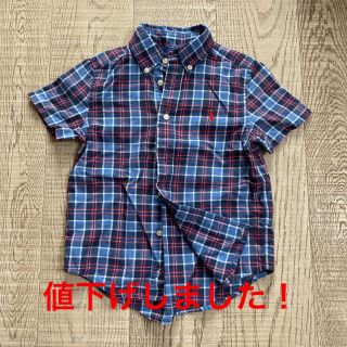 ラルフローレン(Ralph Lauren)の“再値下げ”○【中古】RalphLauren子供用半袖B.D.シャツ(4/4T)(ブラウス)