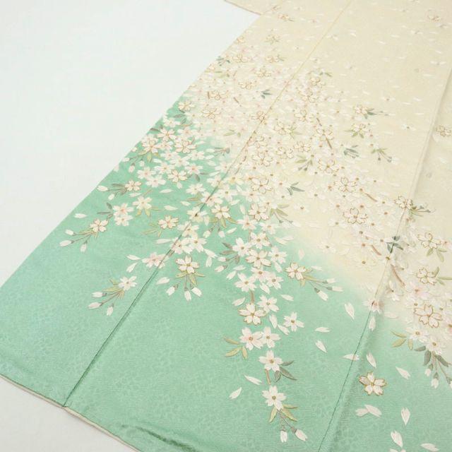 《zaruba様専用★2点手刺繍■桜の花模様訪問着■HM3-75◆HS8-8》 レディースの水着/浴衣(着物)の商品写真