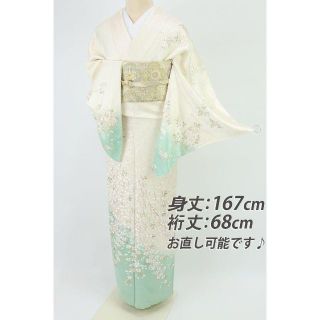 《zaruba様専用★2点手刺繍■桜の花模様訪問着■HM3-75◆HS8-8》(着物)