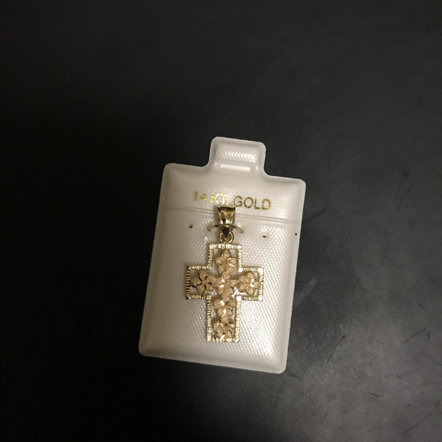 ハワイアンジュエリー 14k クロス トップ チャーム ペンダント トップ