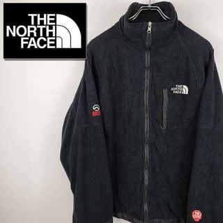 ザノースフェイス(THE NORTH FACE)の【古着】ノースフェイス フリースジャケット メンズ ブラック M(ニット/セーター)