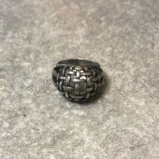 【Design Ring】バスケットメッシュドーム デザインリング 12号(リング(指輪))