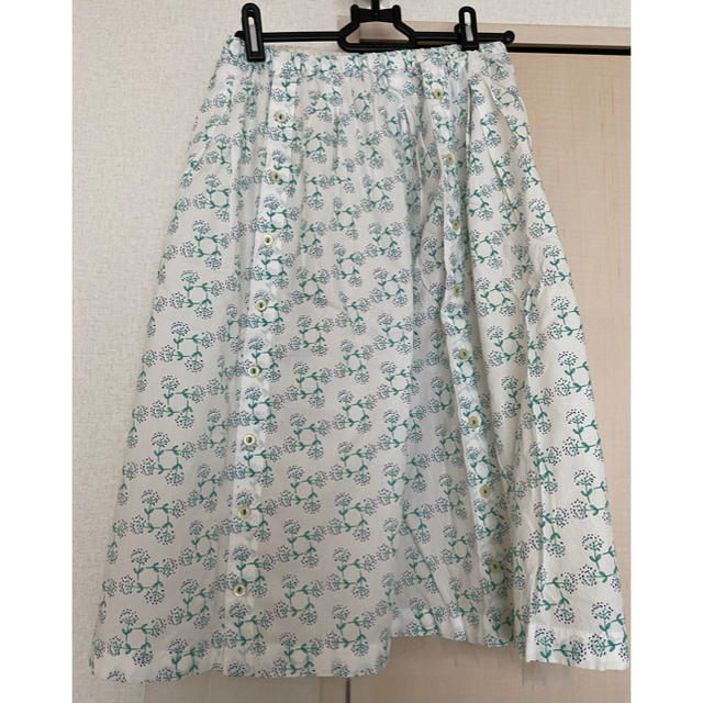POU DOU DOU(プードゥドゥ)のPOU DOU DOU 花柄スカート チュール付き レディースのスカート(ひざ丈スカート)の商品写真