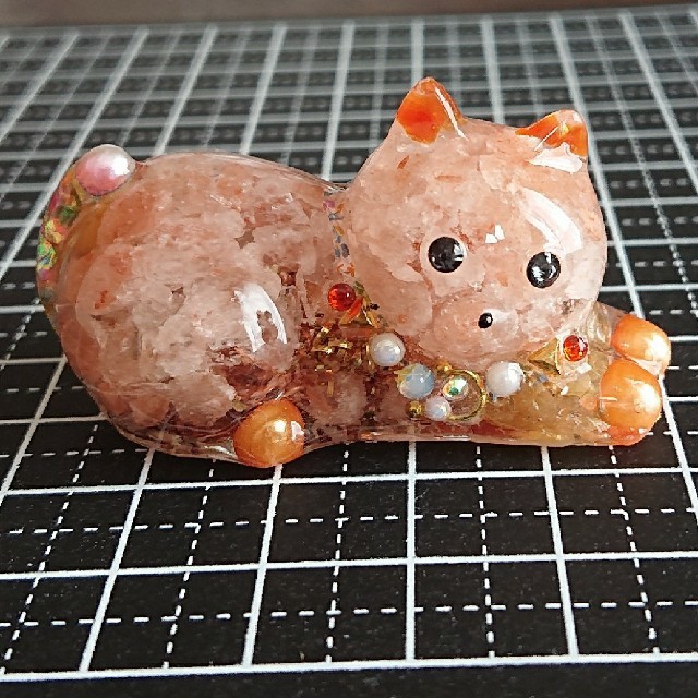 専用です。おれんぢ猫ちゃん(ФωФ)＊オルゴナイト ハンドメイドのインテリア/家具(インテリア雑貨)の商品写真