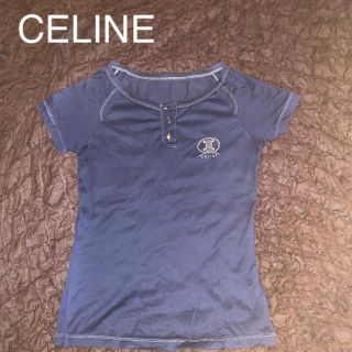 セリーヌ(celine)のセリーヌ　ボタンTシャツ★ スタイル美人！(Tシャツ(半袖/袖なし))