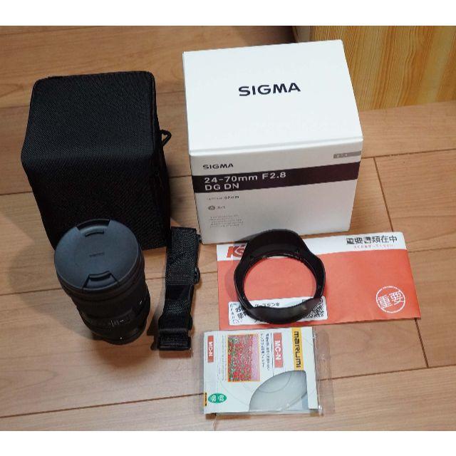 SIGMA(シグマ)のシグマ　24-70　ｆ2.8　DGＤＮ　Art　Eマウント　新品同様 スマホ/家電/カメラのカメラ(レンズ(ズーム))の商品写真