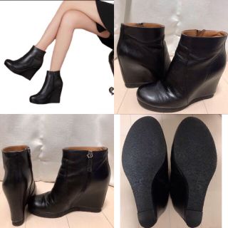 ナインウエスト(NINE WEST)の【中古品】Nine West ナインウェスト　レザーショートブーツ(ブーツ)