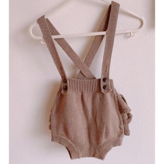 キャラメルベビー&チャイルド(Caramel baby&child )の最終お値下げ☆韓国子供服⭐︎ニットサスペンダーブルマ(パンツ)