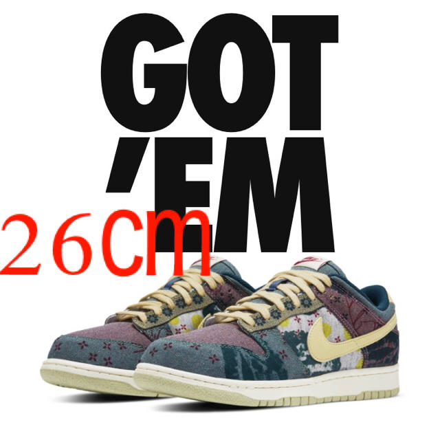 スニーカーNIKE DUNK LOW SP COMMUNITY GARDEN 26cm